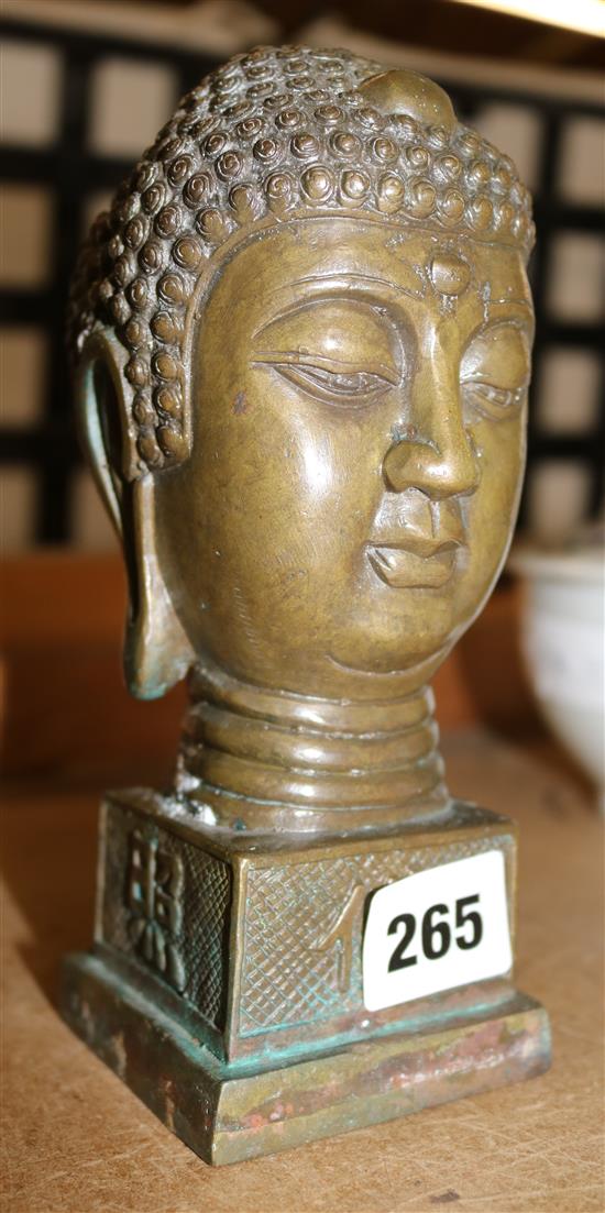 Chinese bronze Buddhas head